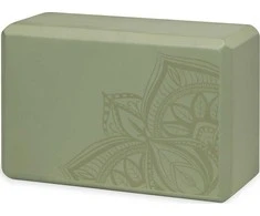 Gaiam Kostka do jogi su pianki Celery Point Gaiam 23 x 7 x 15 cm žalia