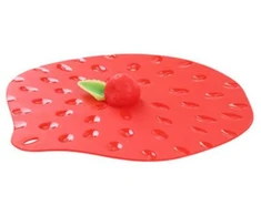 Usorteret Charles Viancin BERRIES 23 cm silikoninis dangtelis raudonas