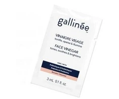 „Gallinee“, „Microbiome Skincare“, obuolių sidro actas, tonizuoja / ramina ir skaistina, tonikas losjonas veidui, 3 ml *mėginėlis moterims