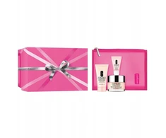 Clinique Moisture Surge Hydration Essentials rinkinys: intensyviai drėkinantis kremas 50 ml + kūno balzamas 30 ml + lūpų balzamas 10 ml + kosmetikos krepšelis