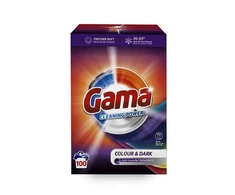 GAMA Gama Colour &amp; Dark – Skalbimo milteliai tamsiems ir spalvotiems audiniams, 100 skalbimų - 6kg