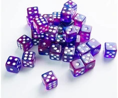 Gamegenic: „Galaxy“ serija – D6 kauliukų rinkinys (12 mm) – „Nebula“