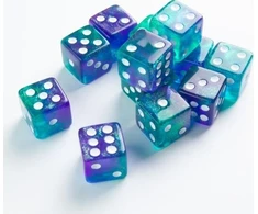 Gamegenic Gamegenic: Galaxy Series – D6 kauliukų rinkinys (16 mm) – Neptūnas