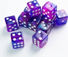 Gamegenic Gamegenic: Galaxy Series – D6 kauliukų rinkinys (16 mm) – ūkas