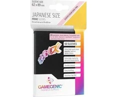 Gamegenic - PRIME Japanese Sized Sleeves Juodas (60 vnt.)