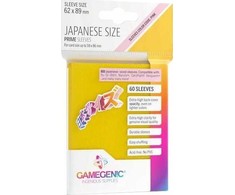 Gamegenic : Japoniško dydžio Prime Sleeves (62x89 mm) 60 vnt., Geltona