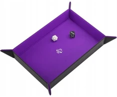 Gamegenic Gamegenic: Magnetinis kauliukų dėklas – stačiakampis – juoda/violetinė