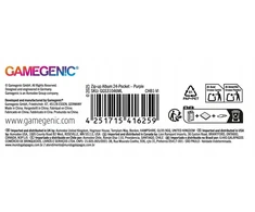 Gamegenic Gamegenic: „Zip-Up“ albumas 24 kišenėms – purpurinis