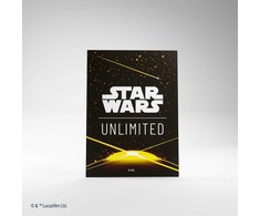 Gamegenic : Star Wars Unlimited kortų žaidimas – „Premium“ meno įdėklai – kortų nugarėlė geltona