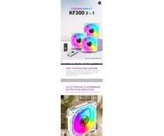 Gamemax Case Fan | KF300 BK | Juodas