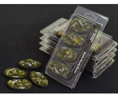 Gamers Grass Gamers Grass: Ovalūs pagrindai – „Highland“ 60 mm (4 vnt.)