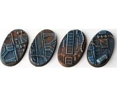 Gamers Grass Gamers Grass: Ovalūs pagrindai – erdvėlaivio koridorius 60 mm (4 vnt.)