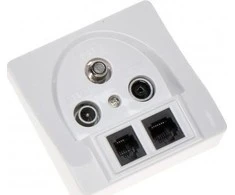 TST GALUTINIS LIZDAS GAR-SAT/2RJ R-TV SAT+RJ45+RJ11