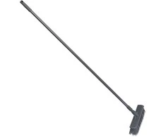 Sauber Outdoor brush with handle 34cm pilka