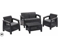 Lauko baldų komplektas Keter Gardena Sodo baldų komplektas Bahamas Set pilkas 7290106930476