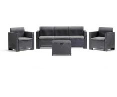 Lauko baldų komplektas Gardena Bica Sodo baldų komplektas Set Nebraska 3 beige