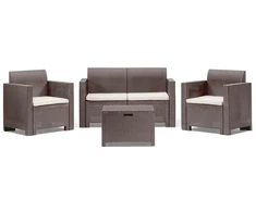 Lauko baldų komplektas Bica Sodo baldų komplektas Set Nebraska 2 beige