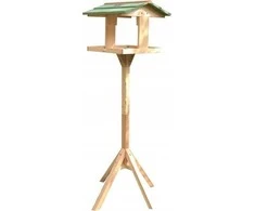 Garden&amp;Fun Paukščių lesyklėlė, medinė, laisvai pastatoma, 36x34x112cm, su saulės lempa, surinkimui