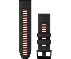 Garmin QuickFit® 26 Watch Bands, Graphite/Spark Oranžinis Silicone