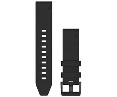 Išmaniojo laikrodžio Garmin greitai atsegamas odinis dirželis, Juodos spalvos, 22mm