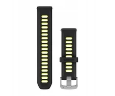 „Garmin“ greito atlaisvinimo apyrankės (20 mm), juodos/amperinės, geltonos spalvos silikoninės