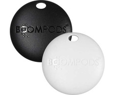 Boompods Boomtag 2 Pack juoda balta