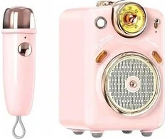 Divoom Thumbs Up Nykščiai aukštyn! kolonėlė "Fairy OK" Bluetooth inkl. Mikro rosa – garsiakalbis