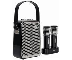 Garsiakalbis Divoom SongBird-HQ2 juodas – nešiojamas Bluetooth garsiakalbis su mikrofonais (6958444604220)