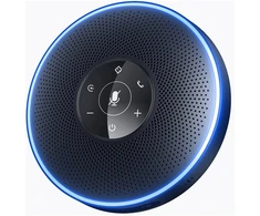 Konferencijų garsiakalbis - Emeet OfficeCore M220 belaidis garsiakalbis (4 mikrofonai, USB-C, Bluetooth, AUX, grandinė, juodas)