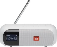 JBL Tuner 2​​​​​​​, nešiojamas DAB/DAB+/FM radijas su Bluetooth, Baltas
