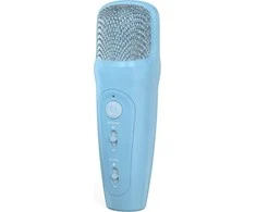 Mėlyna myFirst Voice 2 - komplektas do karaoke vaikams - mikrofon i głośnik belaidis su efektami modyfikacji dźwięku (mėlynas)