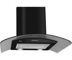 Gartraukis Cooker hood chimney AKPO WK-4 LARGO ECO 50 JUODA (399,1 m3/h, 500mm, juodos spalvos)