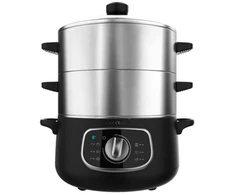 Garų puodas Cecotec Vapovita SteelPot Garintuvas Juodas