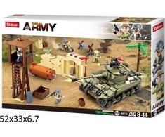 Dykumos mūšis El Alamein Sherman Diorama Sluban blokuoja armiją 719el B0713
