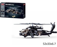 Statybiniai blokai Sluban Helikopter Juodas Hawk 692 el Army Vaikų diena