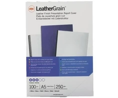 GBC Ok� do bin GBC LeatherGrain A5 bia�