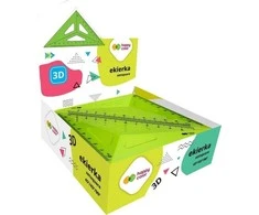 GDD Rinkinys kvadratinis 3D 45* 13cm (25vnt) HAPPY COLOR