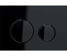 Geberit Nuleidimo mygtukas Sigma21 nuleidimo mygtukas, priekis, juodas stiklas, žiedai: juodas chromas [1]