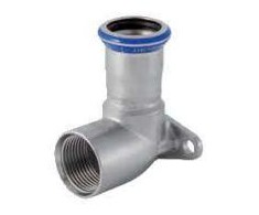 Geberit Mapress Nerūdijantis plienas 90° jungiamosios detalės su vidiniu sriegiu DN 15 (33405)