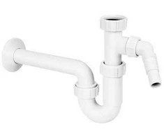 Geberit Poliruotas praustuvo sifono vamzdis su išleidimo anga 1 1/4 x 32 mm su jungtimi