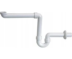 Geberit Praustuvo sifonas taupantis vietą d=40mm, G=1 1/2 x 1 1/4", baltas