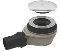 Geberit dušas paliktņa sifons, d=90x50 mm, horizontāls, ar hromētu dekoratīvo vāciņu