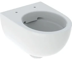 Geberit pods Selnova Compact Rimfree, stiprināms pie sienas, 355x490 mm, slēgta forma, balts