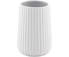 Dantų šepetėlių stiklinė GEDY MARIKA MK9802, balta