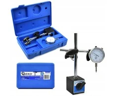 Geko 10/0,01 mm skalės matuoklis ant magnetinio stovo (dėklas) (10)