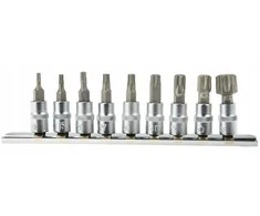 Geko 9 dalių „torx“ tipo T10-60 1/4" CRV (10/20) rinkinys