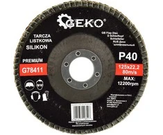Geko atvartas diskas "SILICONE" 125mm P40 (G78411)