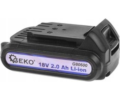 Akumuliatorius Geko G80600; 18 V; 2,0 Ah; Li-Ion