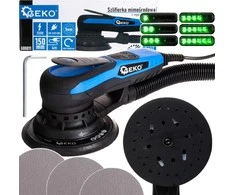 Geko bešepetis atsitiktinis orbitinis šlifuoklis 150 mm 350 W su greičio reguliatoriumi (6)