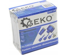 Geko Deimantinių skylių pjūklų rinkinys 6-68 mm, 6 vnt. (10)